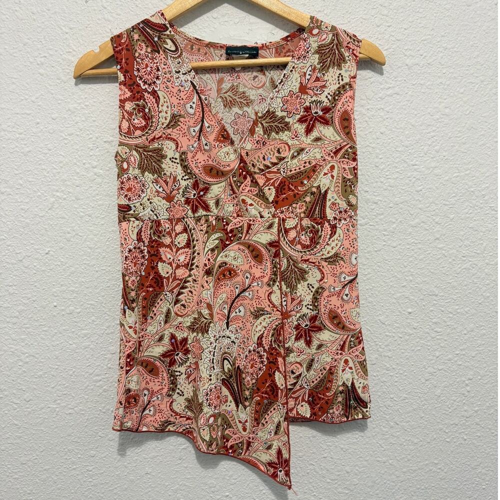 Y2K Babydoll Blouse Going Out Top Euro Paisley Fairy Cottage Feminine Floral